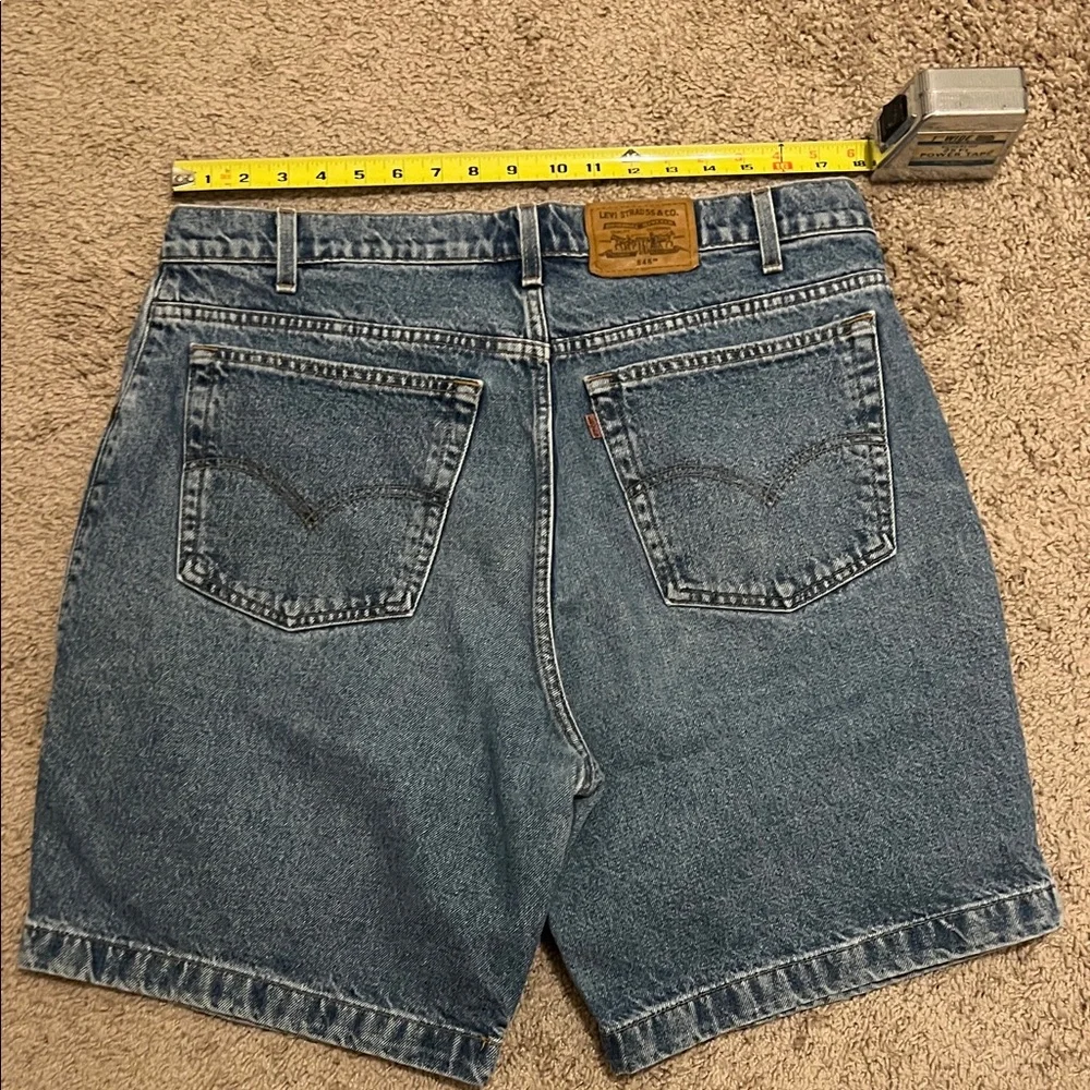 Vintage Levi's 545 Men's Classic Blue Jean Shorts Orange Tab